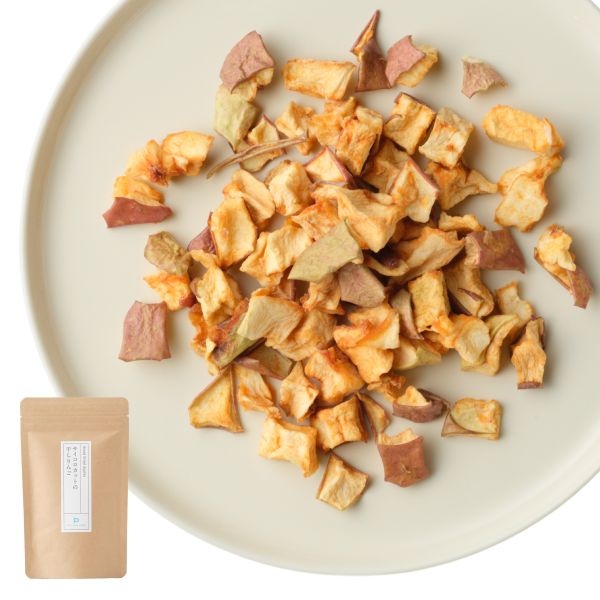 サイコロカットの干しりんご